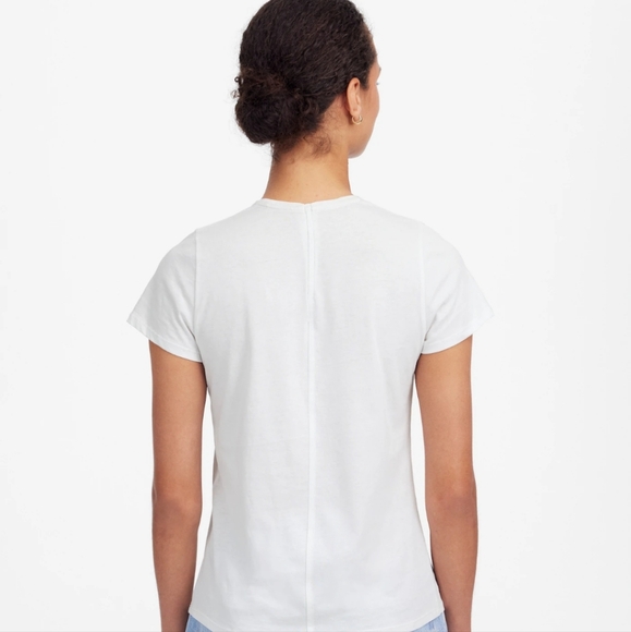 Madewell Essential Slim Tee in Lightweight Cotton Sz L Large - Picture 4 of 7